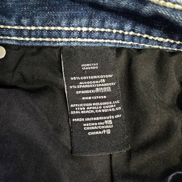 Affliction Distressed Cooper Jeans Mens SZ 40 - Picture 9 of 9